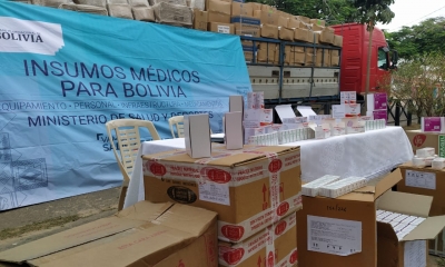 Los medicamentos e insumos fueron entregados por la viceministra de Seguros de Salud y Gestión del Sistema Único de Salud, Alejandra Hidalgo.