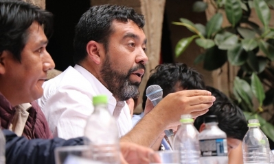 El presidente de la Federación de Asociaciones Municipales (FAM) de Bolivia, Álvaro Ruíz