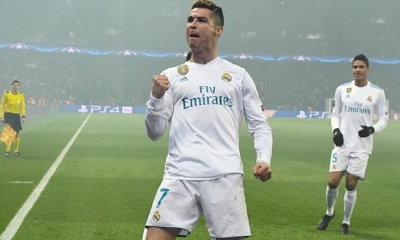 El festejo de Cristiano Ronaldo. Foto: La Vanguardia