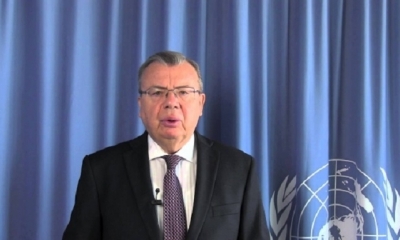 El director ejecutivo de la Oficina de las Naciones Unidas contra el Delito y las Drogas (ONUDC), Yuri Fedotov