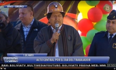 El presidente Evo Morales