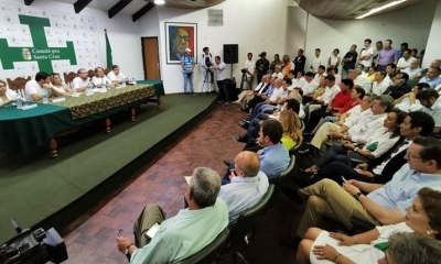 Reunión de los candidatos. | Comité Cívico Santa Cruz