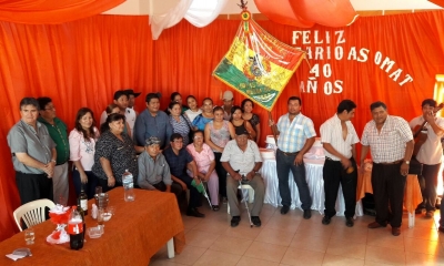 Asistentes al acto de celebración de los 40 años de Asomat  