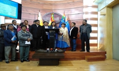 Eva Copa, senadora por la ciudad de El Alto. Foto: El Alto Es Noticia