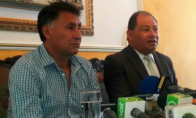 Romero presentó a Ferrufino en La Paz /Foto. RRSS