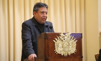 El vicepresidente David Choquehuanca
