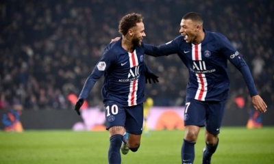 Neymar junto a Kylian Mbappé. | Foto archivo | AFP