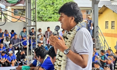 El expresidente Evo Morales