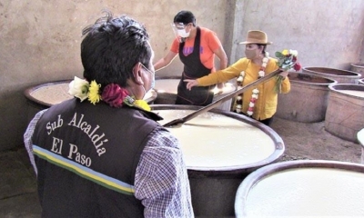 La producción artesanal de chicha en El Paso, en Quillacollo