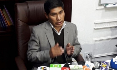 El vocal del Tribunal Supremo Electoral (TSE), Idelfonso Mamani
