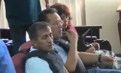 Así se encontraban la ex autoridades  en su audiencia cautelar/Foto. Captura de pantalla 