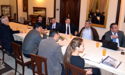 Una reunión del Gobierno y los empresarios. Foto: Diario Cambio