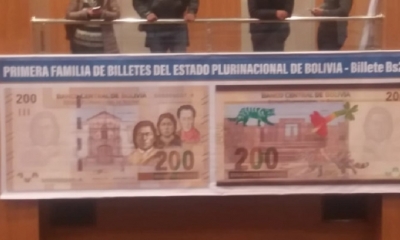 El billete es el último de la familia del Estado Plurinacional/Foto. RRSS