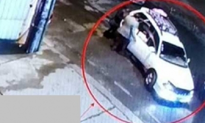 Una cámara captó el vehículo del delincuente/Foto. RRSS