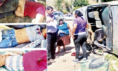 Marvy Camacho, su hijo de cuatro años y su nieta de nueve meses fallecieron ayer en la mañana