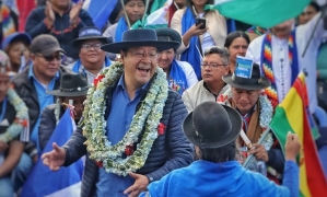 El presidente Luis Arce