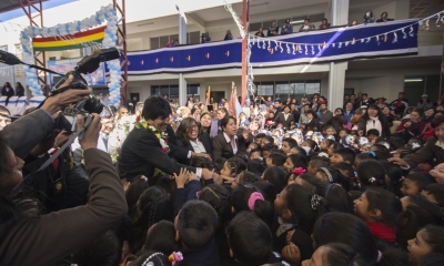 Presidente Inaugura Unidad Educativa Ignacio Calderon Fe y Alegria (Foto. Hugo Aseff)