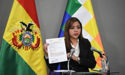 Viceministra de Comunicación, Gabriela Alcón.