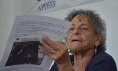La presidenta de la Asamblea Permanente de Derechos Humanos (APDHB), Amparo Carvajal. | APG