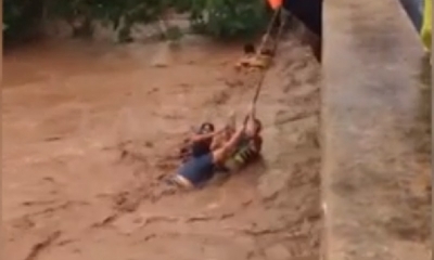 Miguel Giménez en pleno rescate