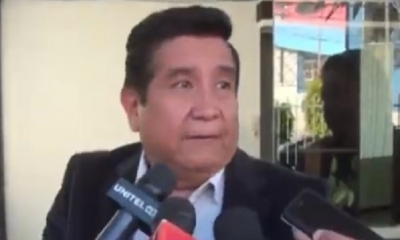 César Salinas, presidente de la Federación Boliviana de Fútbol/Foto. Captura de pantalla 