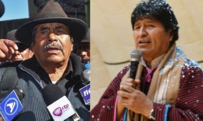 El Mallku y Evo Morales/Foto. Kandire