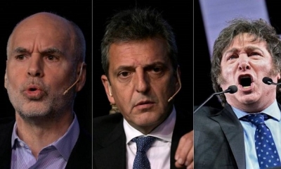 Algunos de los políticos que irán a las primarias en Argentina