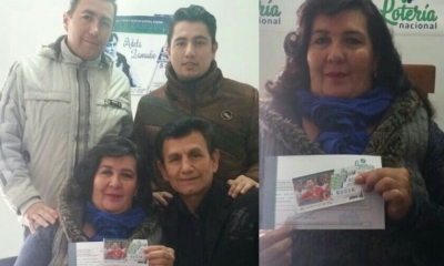 Ana María Columba y su familia/Foto. Lonabol