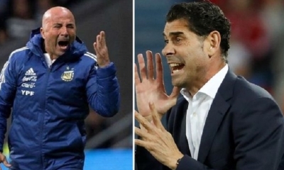 Sampaoli y Hierro son dos técnicos que dirigieron en el Mundial y que probablemente no continúen en el cargo. Foto: Internet