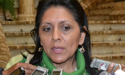 Gisela López, ministra de comunicación. Foto: ABI