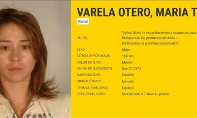 Fue capturada en España Tania Varela. Foto: Twitter (EuroPress)