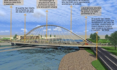 El primer puente urbano del departamento de Tarija