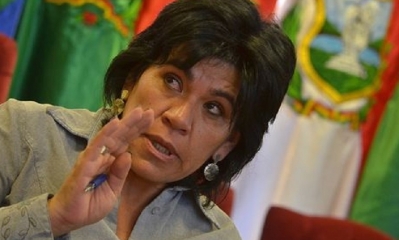 Katia Uriona, presidenta del Tribunal Electoral/Foto. RRSS