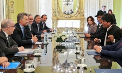 Morales sostuvo una reunión con el presidente Macri/Foto. RRSS