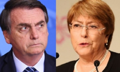 Jair Bolsonaro y Michelle Bachelet/Foto. Kandire 