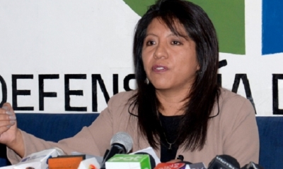 La defensora interina del Pueblo Nadia Cruz. 