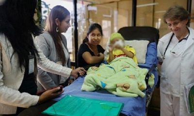 Sebastián, se encuentra recibiendo tratamiento  en Sao Paulo, Brasil/Foto. RRSS