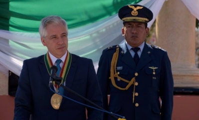 Álvaro García Linera en Yacuiba/Foto. Vicepresidencia
