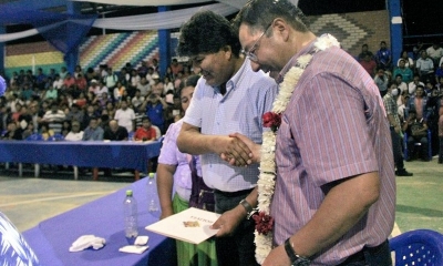 Evo Morales y el presidente Luis Arce en el aniversario de la Coordinadora de las seis Federaciones en el trópico de Cochabamba