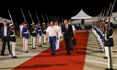 Llegada al aeropuerto internacional Simón Bolívar, Luis Arce