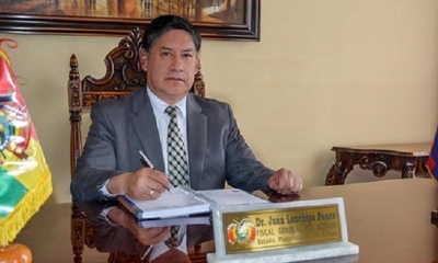 El fiscal general del Estado, Juan Lanchipa Ponce