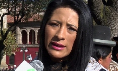 Wilma Alanoca, ministra de Culturas y Turismo/Foto. RRSS