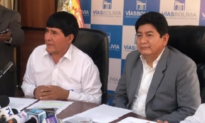  El ministro de Obras Públicas, Servicios y Vivienda, Edgar Montaño
