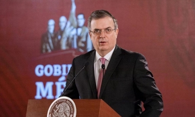 El Secretario de Relaciones Exteriores, Marcelo Ebrard 