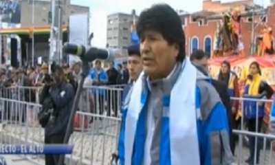 Morales participa del acto/Foto.Captura de pantalla
