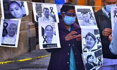 México reporta por primera vez más de 1 000 muertes en un día por COVID-19. | Fuente: EFE