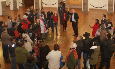 Así fue la guía del vicepresidente en la Casa Grande del Pueblo/Foto. ABI