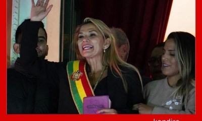La presidenta Jeanine Áñez.